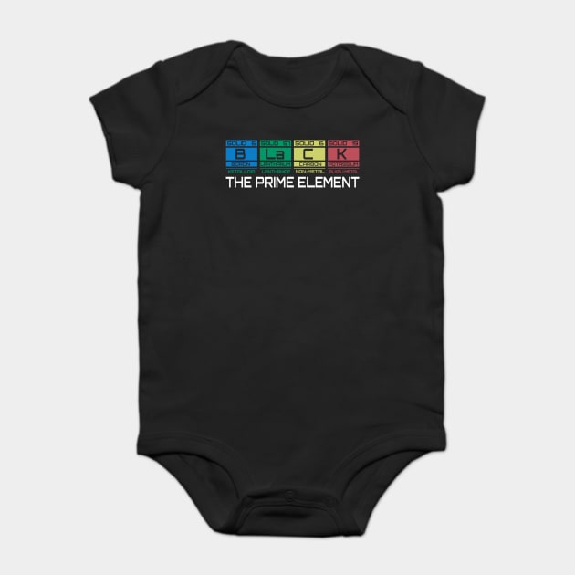Black The Prime Element Baby Bodysuit by UrbanLifeApparel